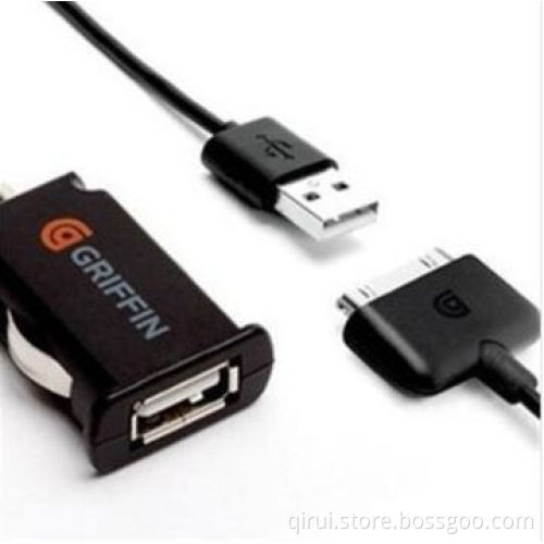 5V/1A USB car charger, suitable for iPad and iPhone